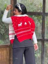 Double face Christmas scarf