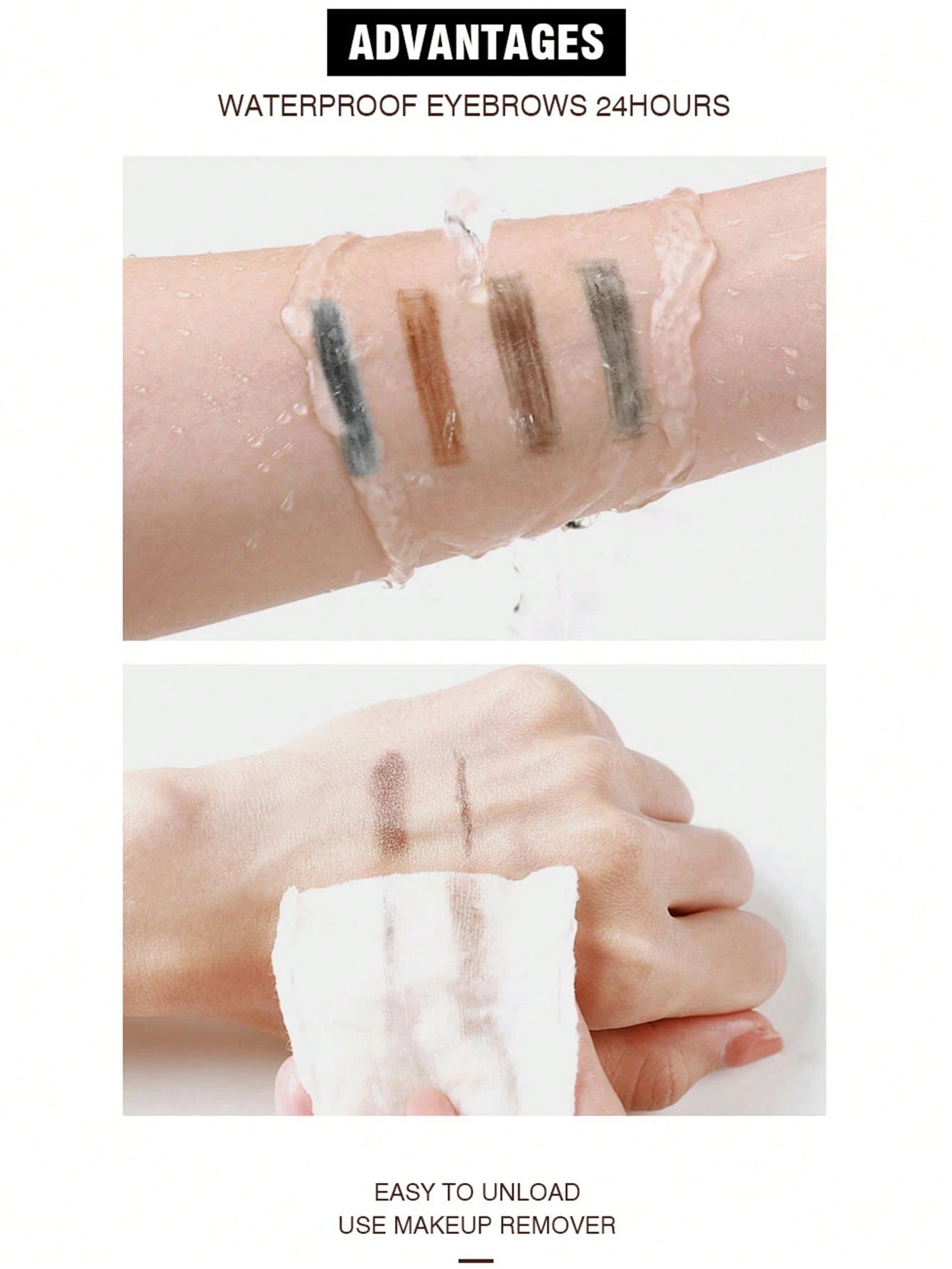 SHEIN 1.5MM Ultra-fine Wild Eyebrow Pencil, Smudge Proof For Brow Makeup