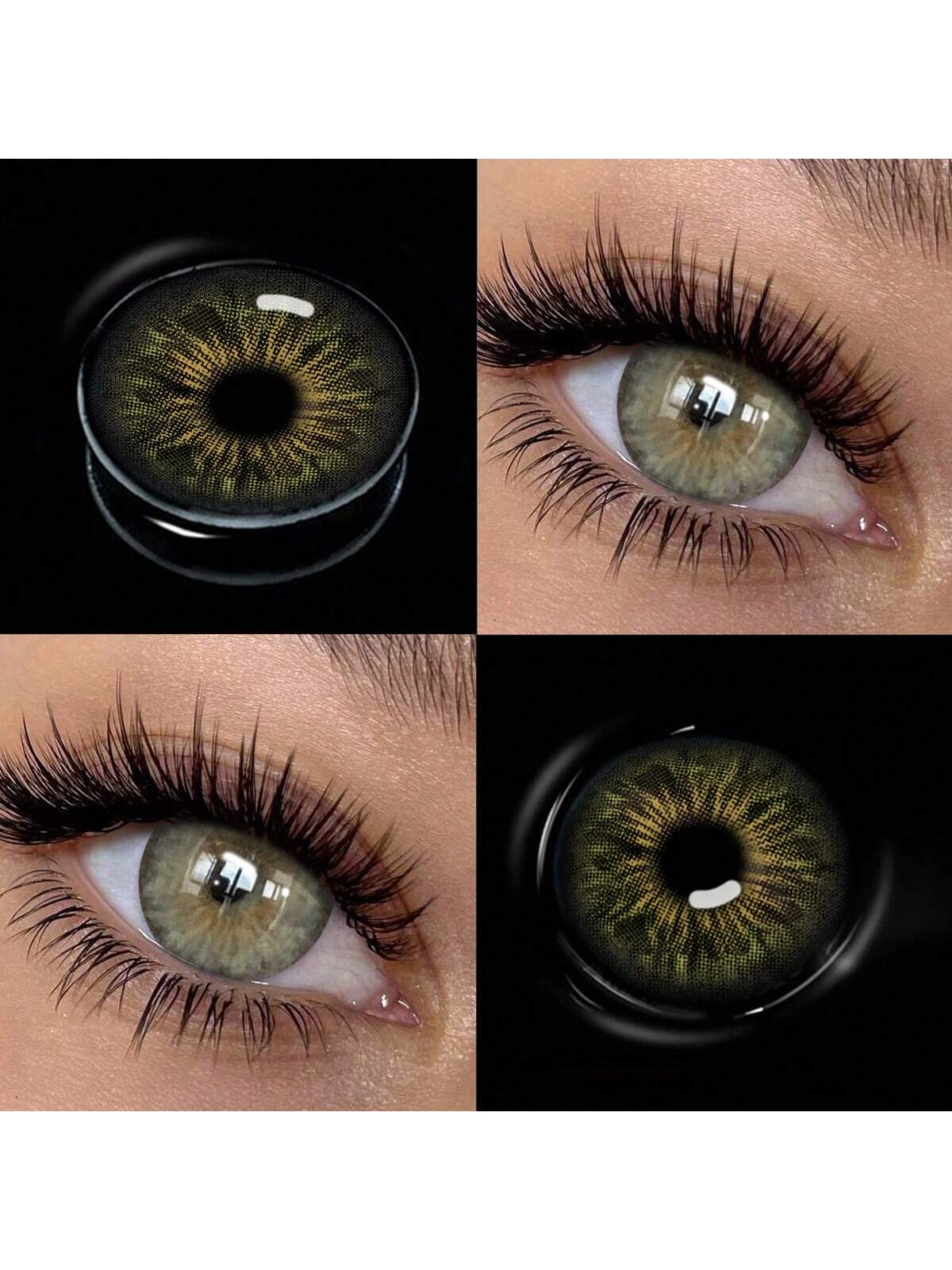SHEIN 1 Pair Of Natural Color Soft Contact Lenses, Yearly Replacement, 14.5mm Diameter