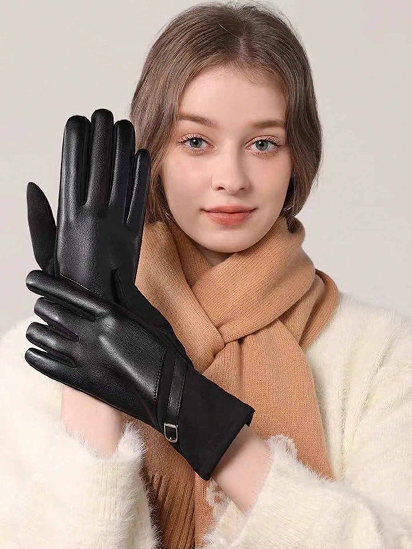 شي إن زوج واحد من الإبزيم الجلدي الأنيق بلون موحد، مناسب للإطلالات الكاجوال