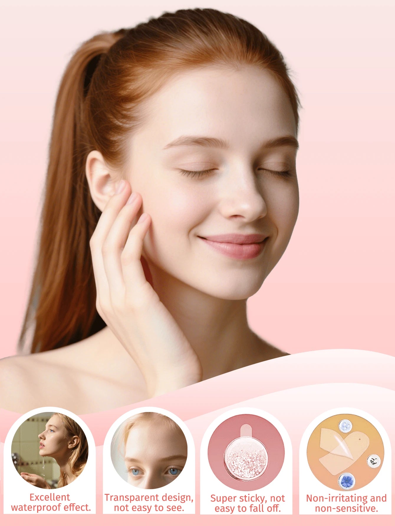 SHEIN 1 Set Of Face Tapes And Bandages, Includes 18 Pieces