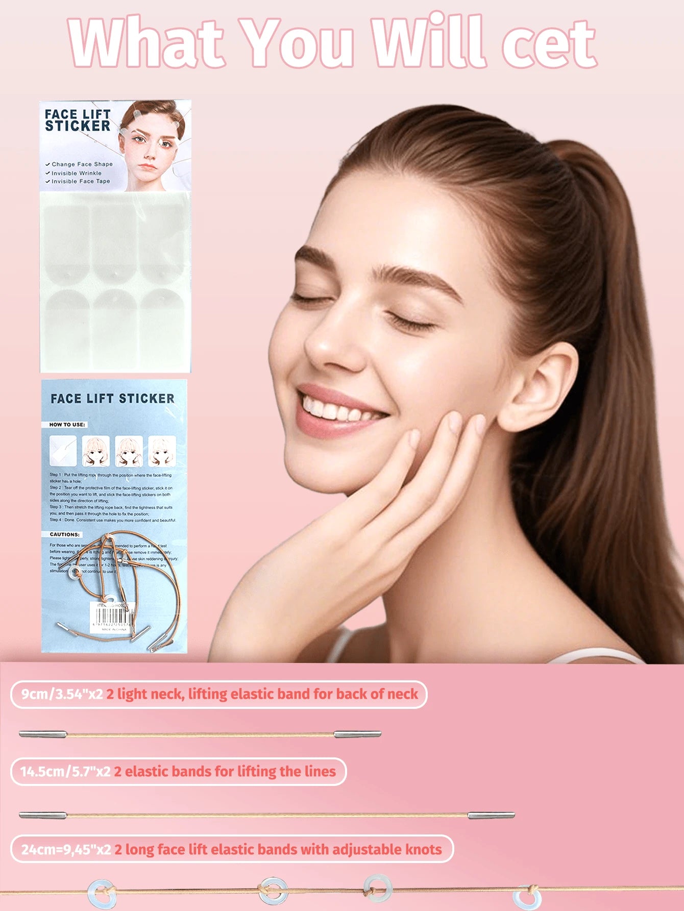 SHEIN 1 Set Of Face Tapes And Bandages, Includes 18 Pieces