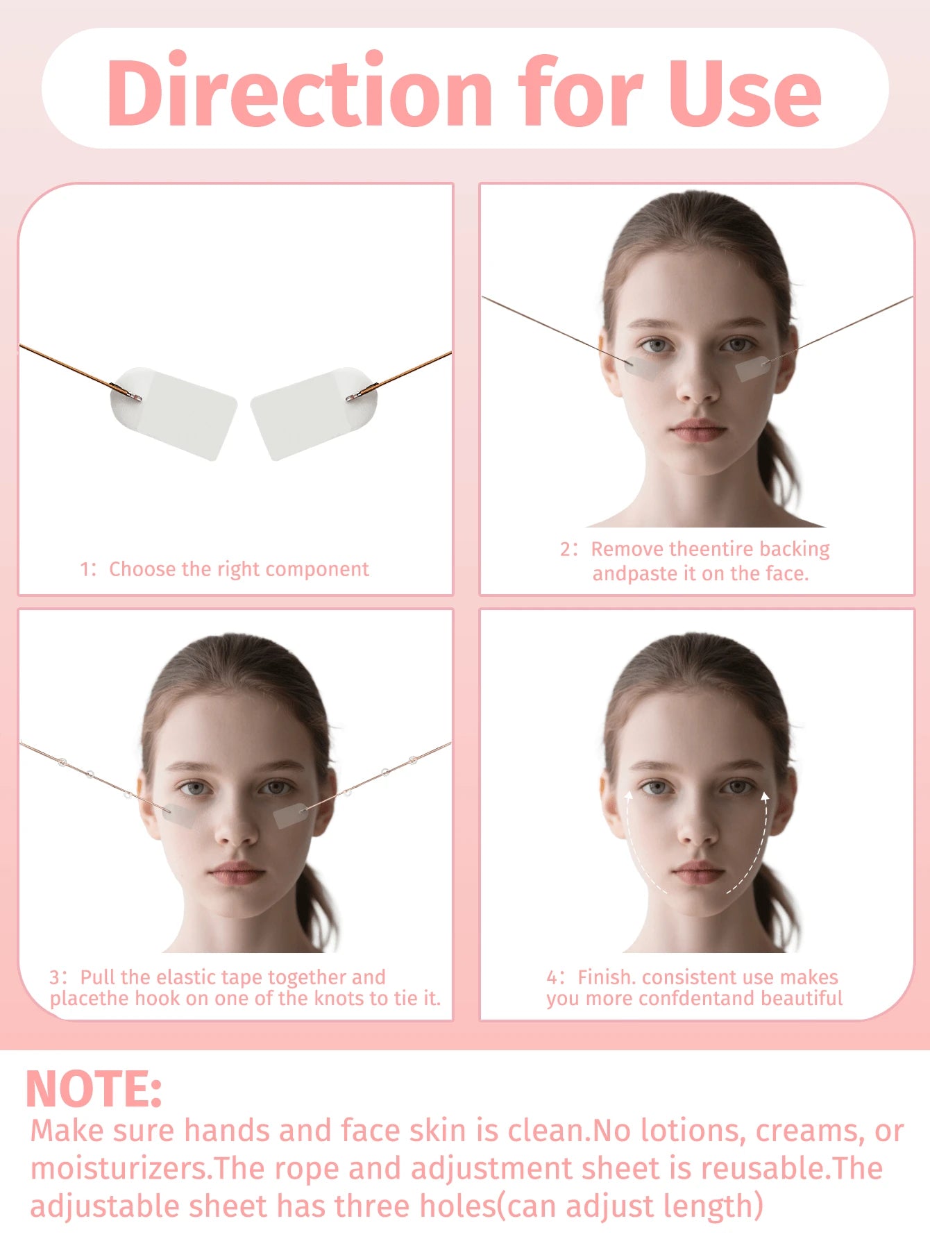 SHEIN 1 Set Of Face Tapes And Bandages, Includes 18 Pieces