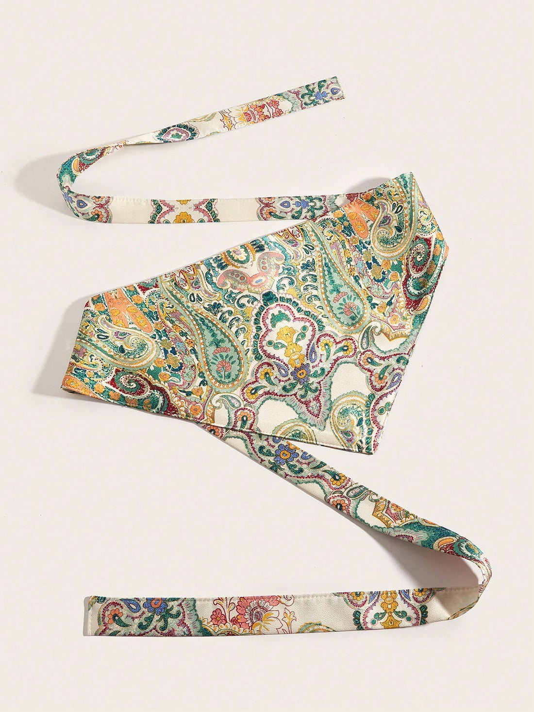 SHEIN 1pc Boho Style Sweet & Fresh Women's Triangle Embroidered Waist Belt - view 2