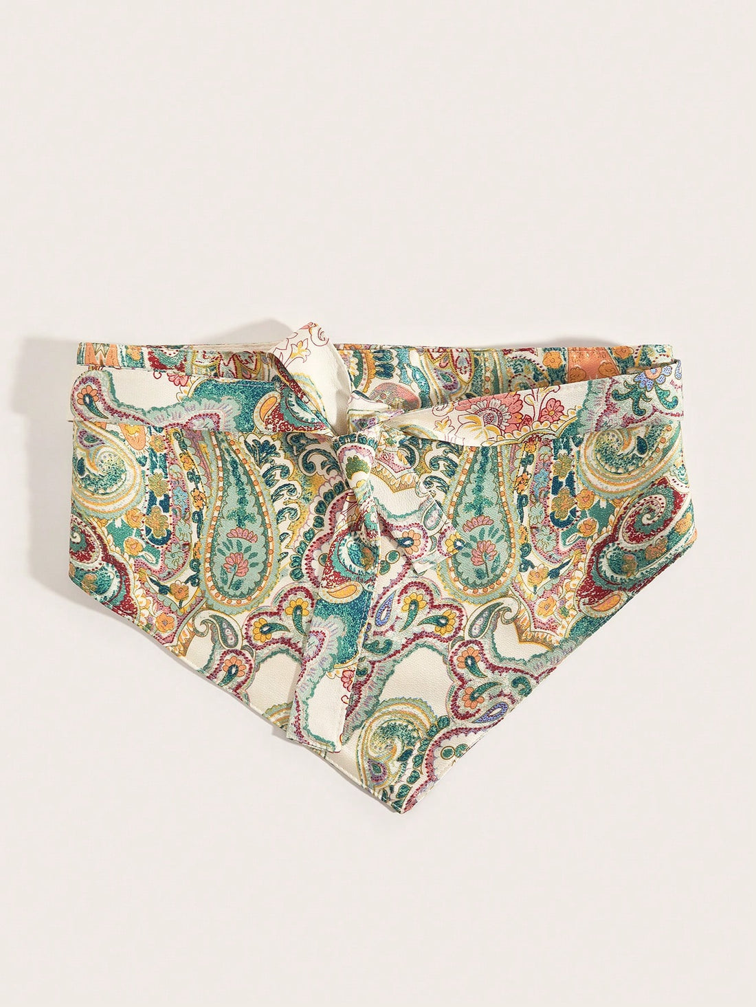 SHEIN 1pc Boho Style Sweet & Fresh Women's Triangle Embroidered Waist Belt - view 3