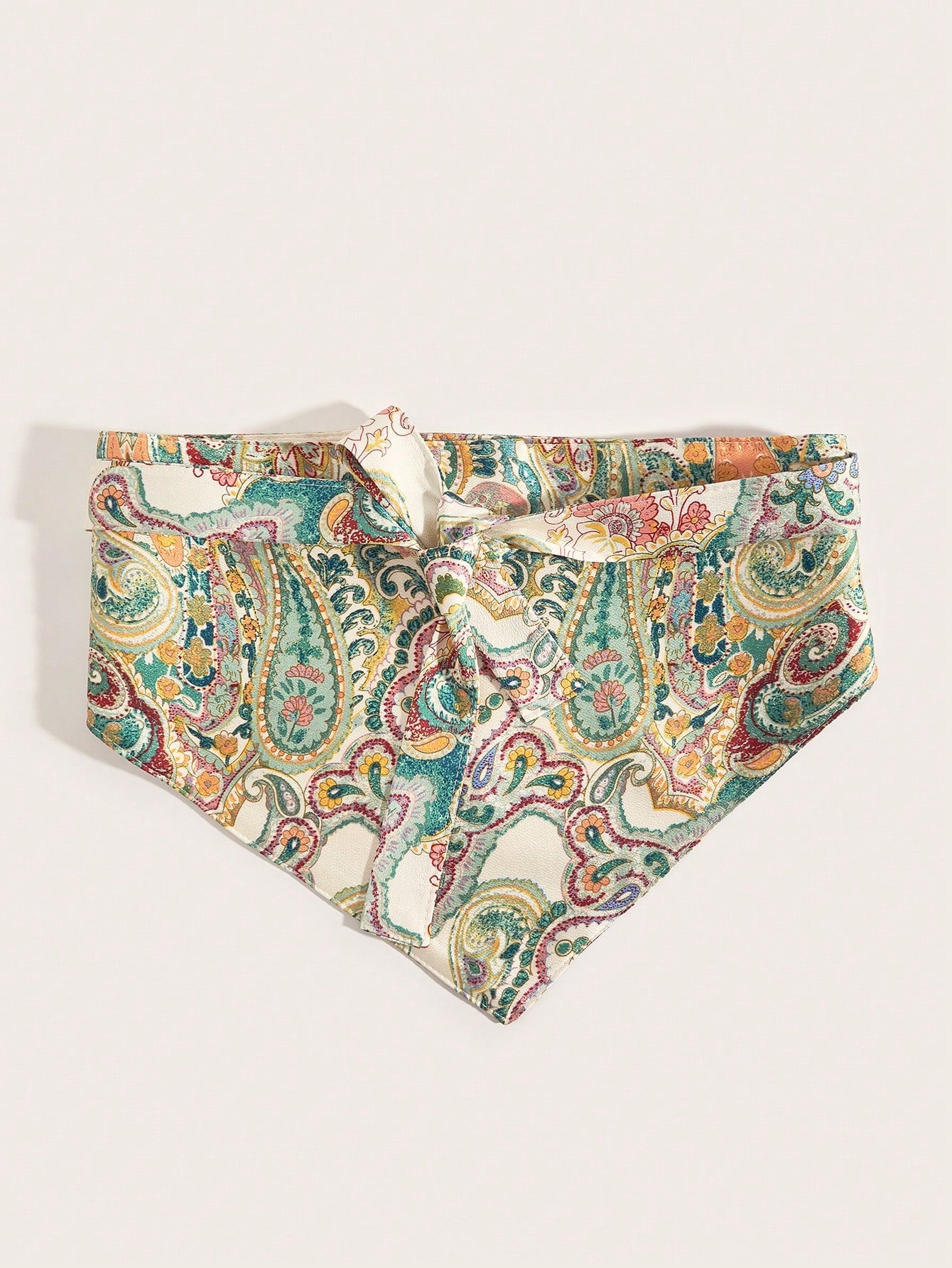 SHEIN 1pc Boho Style Sweet & Fresh Women's Triangle Embroidered Waist Belt