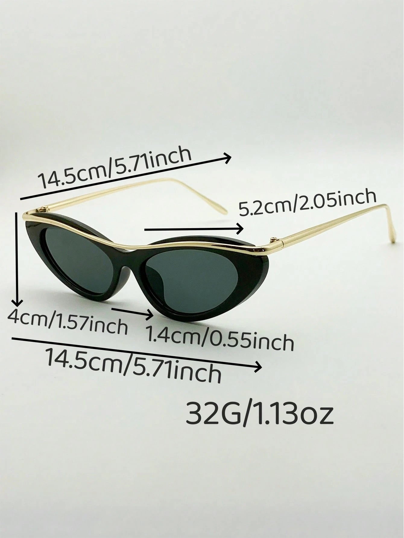 SHEIN 1pc Cat Eye Small Frame Women's Fashion Glasses, New Y2K Decorative Glasses