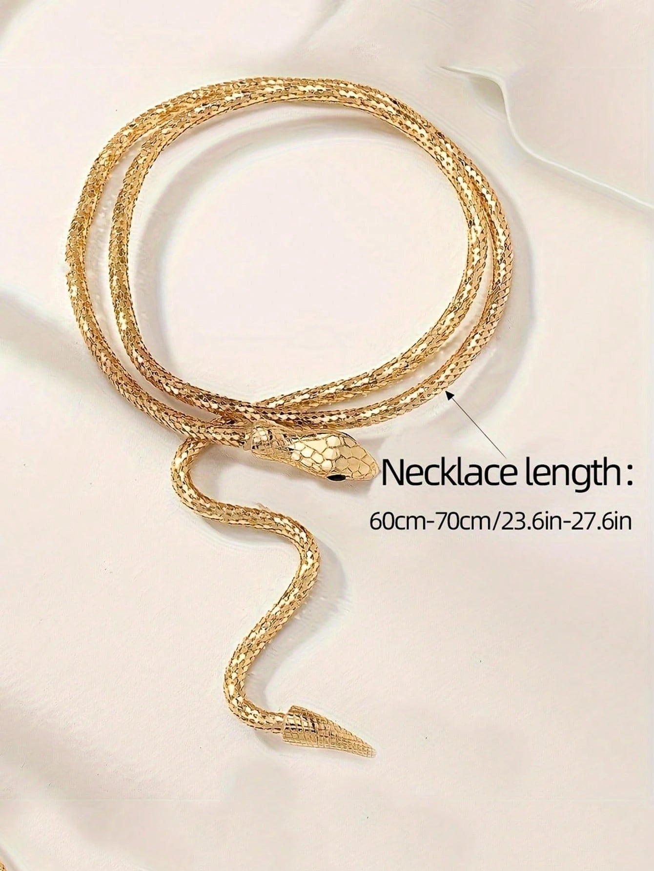 SHEIN 1pc Sexy Snake Design Twist Choker Necklace