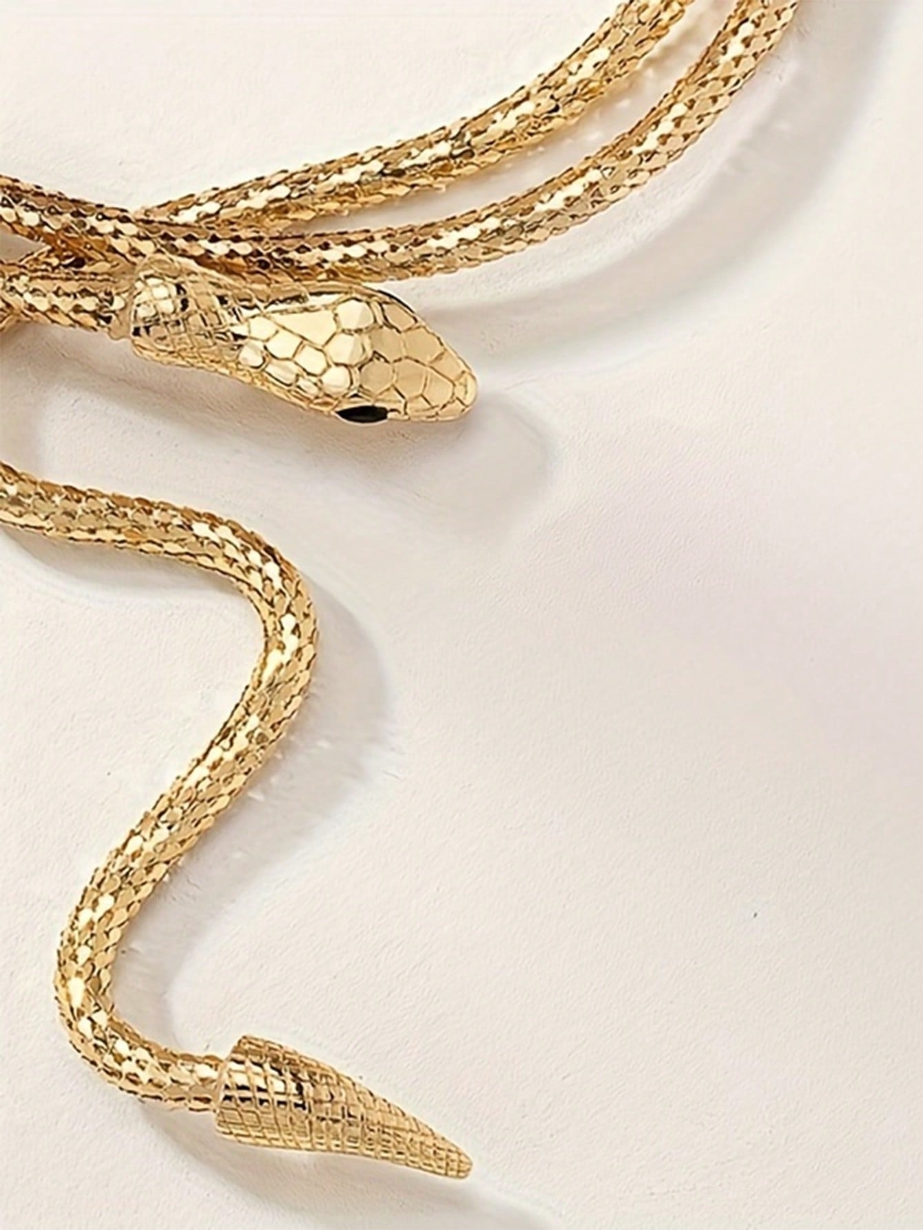 SHEIN 1pc Sexy Snake Design Twist Choker Necklace