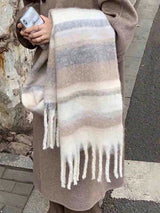 SHEIN 1 pc Small Plaid Scarf, Soft & Warm For Autumn/Winter Women