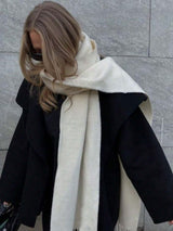 SHEIN 1pc Women Simple Solid Color Regular Style Faux Cashmere Scarf