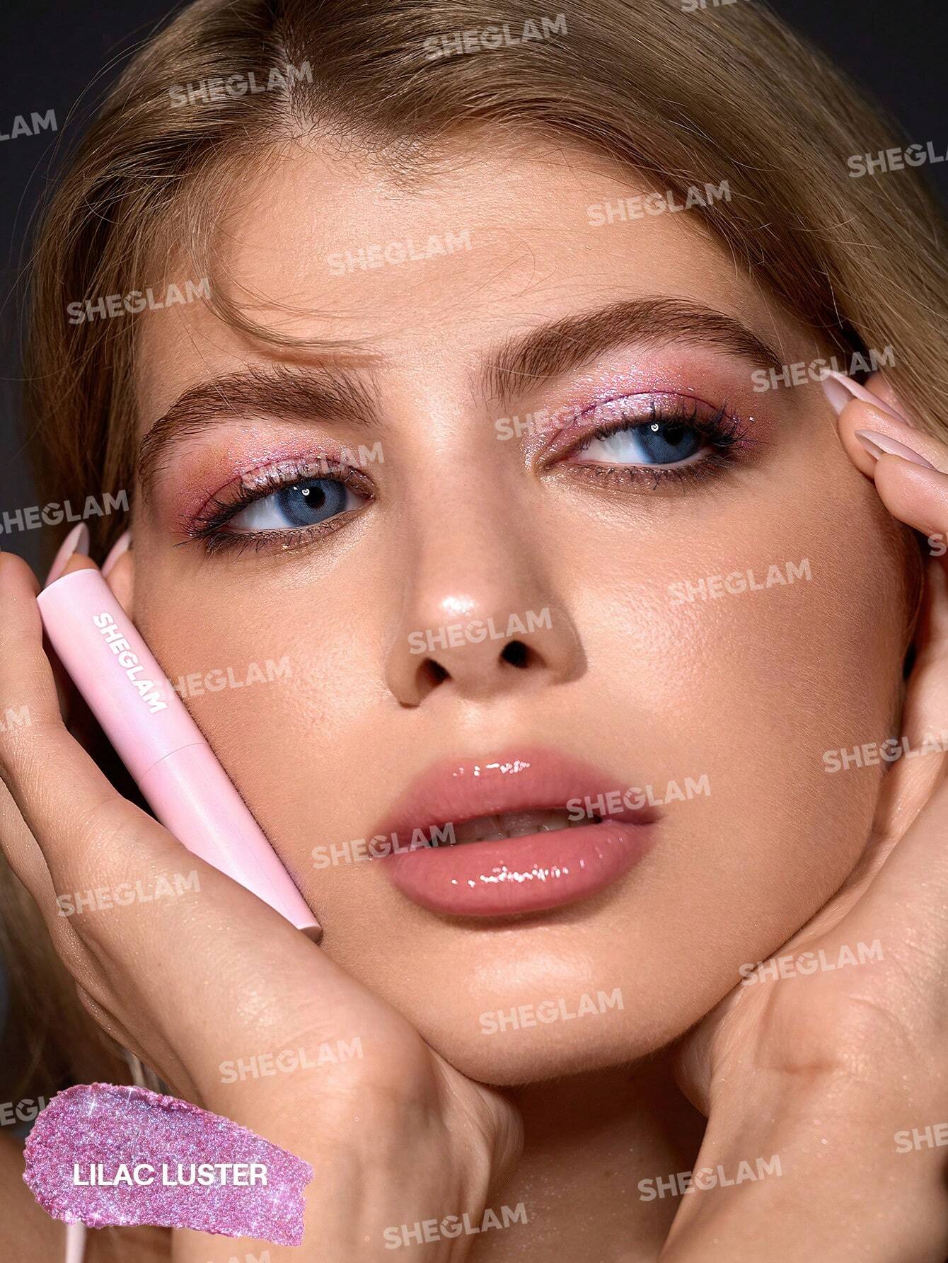 SHEGLAM Crystal Jelly Glaze Stick-Lilac Luster Multi-Use Single Eyeshadow Stick Glitter Shimmer Long-Lasting High Pigment