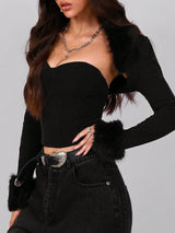 SHEIN 2pcs Women Fashion Comfortable Solid Color Bandeau Top