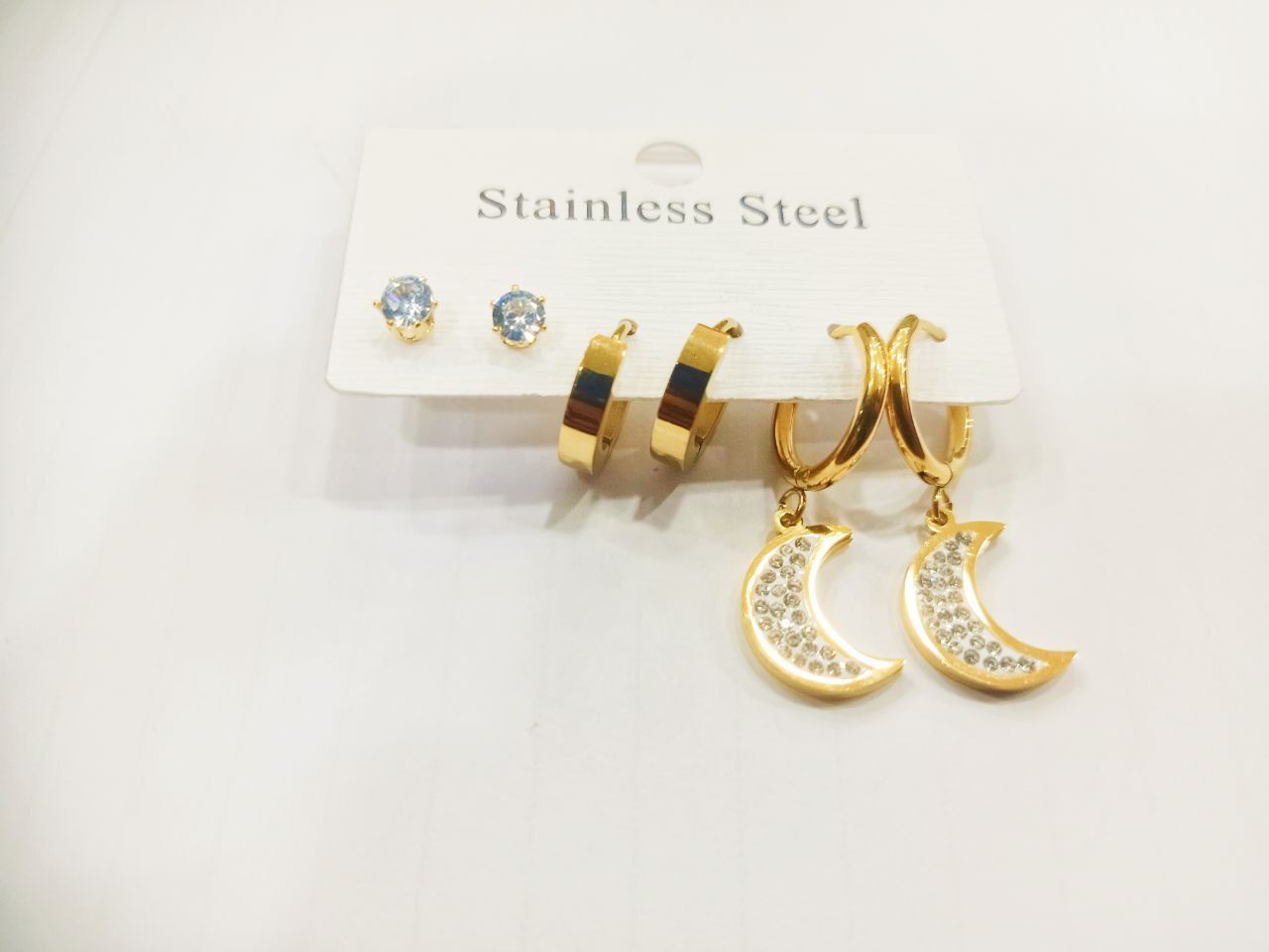 Earring Stainless steel (set) 6Pcs