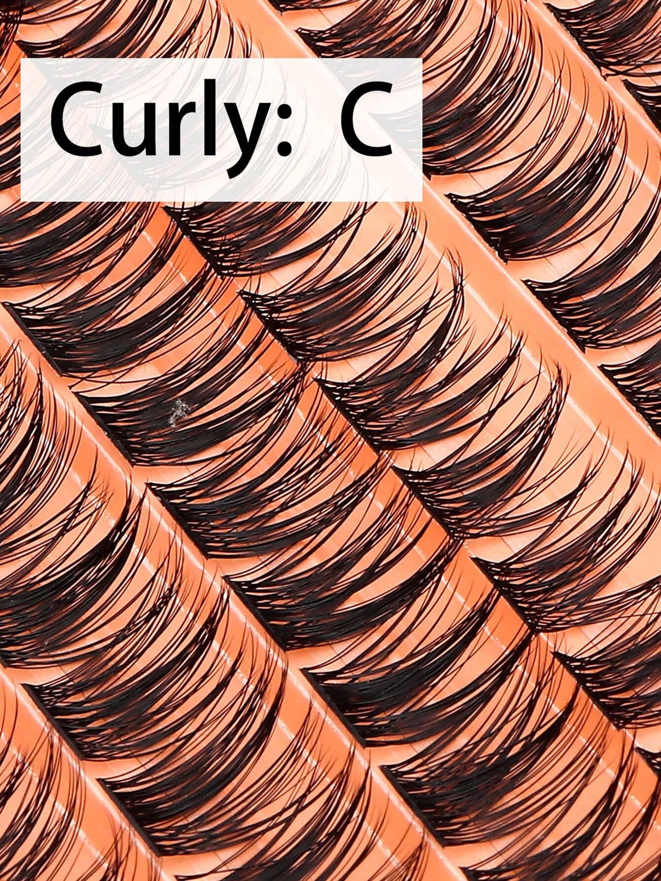 SHEIN Azenlo Cluster Lashes 144 Individual Lashes Clusters Eyelash Stem Lash Clusters With Applicator And Lash Bond And Seal Lash Extension Kit Mix 10-16mm Length C