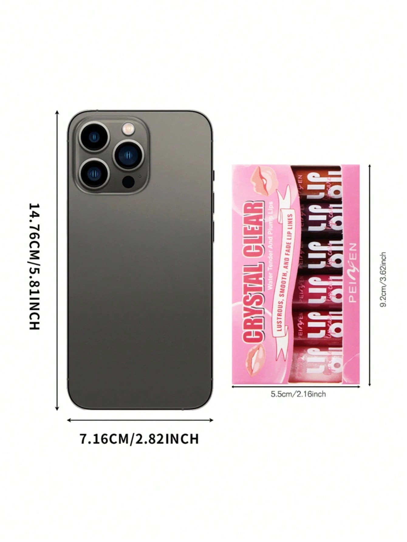 SHEIN 6-Piece Hydrating Lip Oil Gloss Set