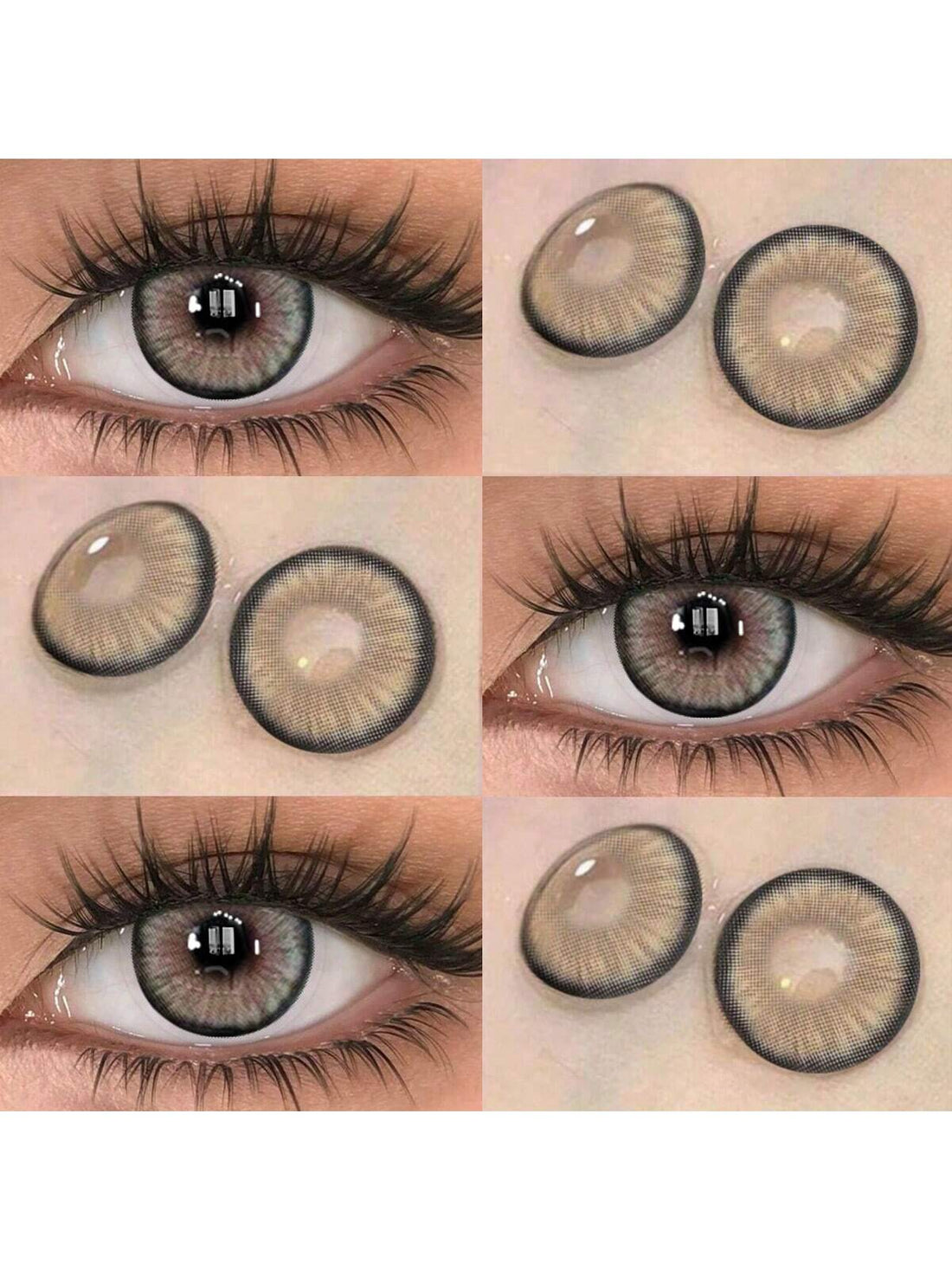 SHEIN A Pair Of Brown Contact Lenses With Rich Eyes With 14.5mm, Comfortable To Wear, Suitable For Daily Wear, With 40% Water Content, Breathable And Moisturized #Brown
