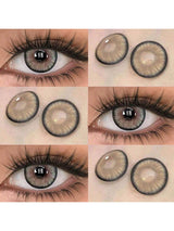 SHEIN A Pair Of Brown Contact Lenses With Rich Eyes With 14.5mm, Comfortable To Wear, Suitable For Daily Wear, With 40% Water Content, Breathable And Moisturized #Brown