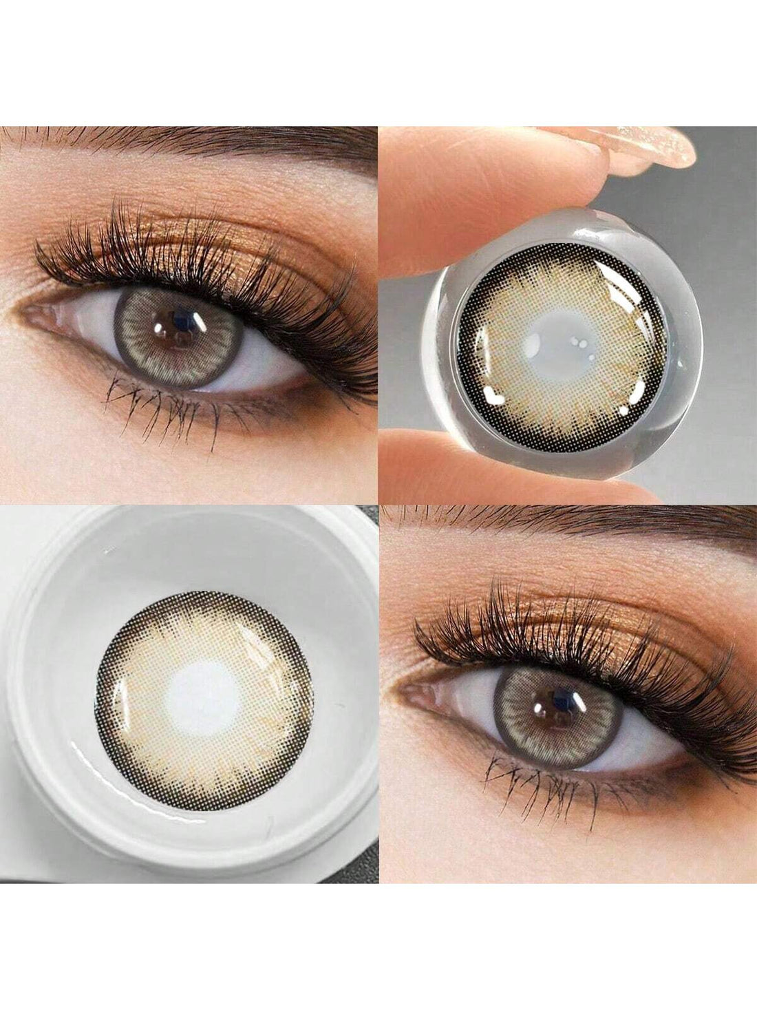 SHEIN A Pair Of Brown Contact Lenses With Rich Eyes With 14.5mm, Comfortable To Wear - view 2