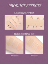 SHEIN Amortals Aurmel Grape Concealer Palette, 3 Colors Cover Blemishes, Dark Circles, Spots, Acne Scars And Contouring