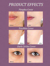 SHEIN Amortals Aurmel Grape Concealer Palette, 3 Colors Cover Blemishes, Dark Circles, Spots, Acne Scars And Contouring