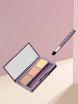SHEIN Amortals Aurmel Grape Concealer Palette, 3 Colors Cover Blemishes, Dark Circles, Spots, Acne Scars And Contouring