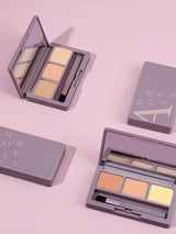 SHEIN Amortals Aurmel Grape Concealer Palette, 3 Colors Cover Blemishes, Dark Circles, Spots, Acne Scars And Contouring