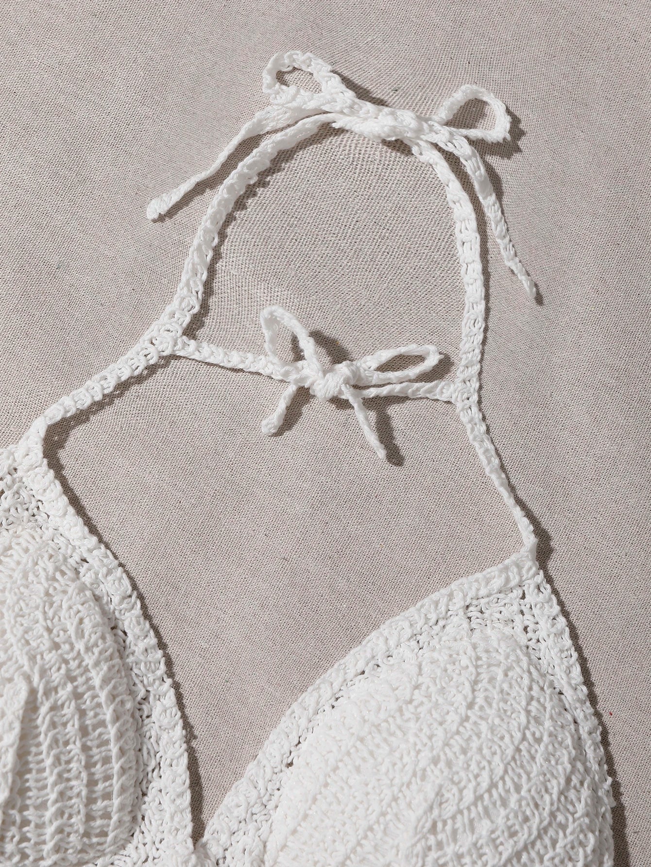 SHEIN Breezaya Plain Halter Bikini Top Summer