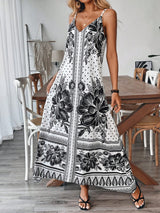 Breezaya Women's Boho Maxi Dress Summer Floral Print Slip Dress