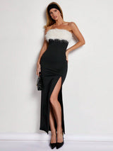 COSMINA Women's Casual Minimalist Long Dress