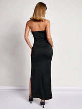 فستان طويل نسائي من SHEIN COSMINA بتصميم بسيط وعملي