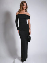 فستان أنيق مكشوف الكتفين من SHEIN COSMINA للنساء