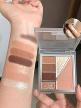 SHEIN DIKALU 6-Color Eyeshadow Palette, 1Pc Highly Pigmented Long Wearing Eyeshadow Tray Waterproof Eye Shadow Compact