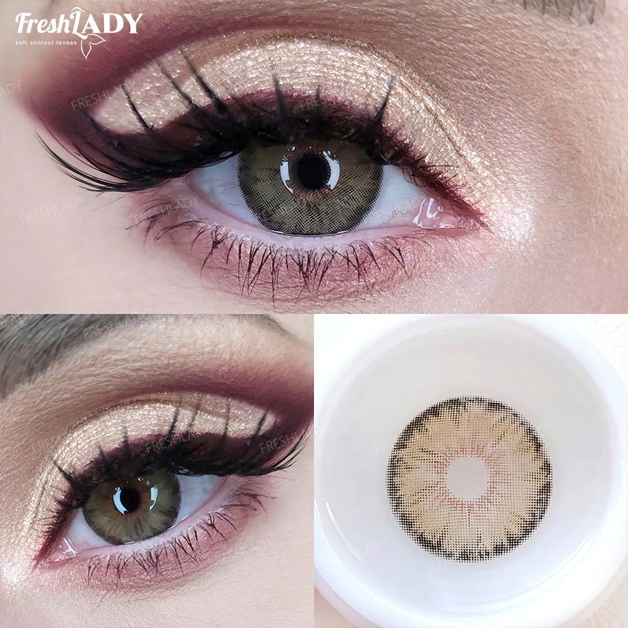 SHEIN FRESH LADY ( With Power ) 1 Pair Lenses Brown Color