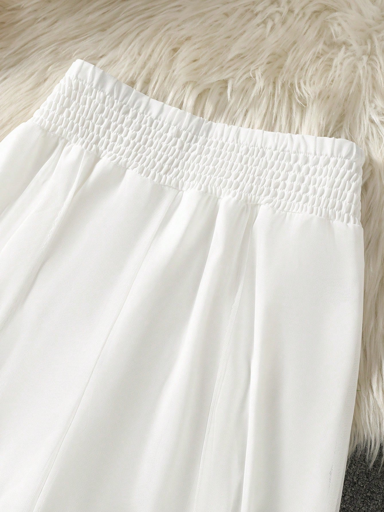 SHEIN Franclia Gothic Romantic Ruffled Hem Pants, Minimalist And Fashionable, Suitable For Summer Fall Cloth For Women