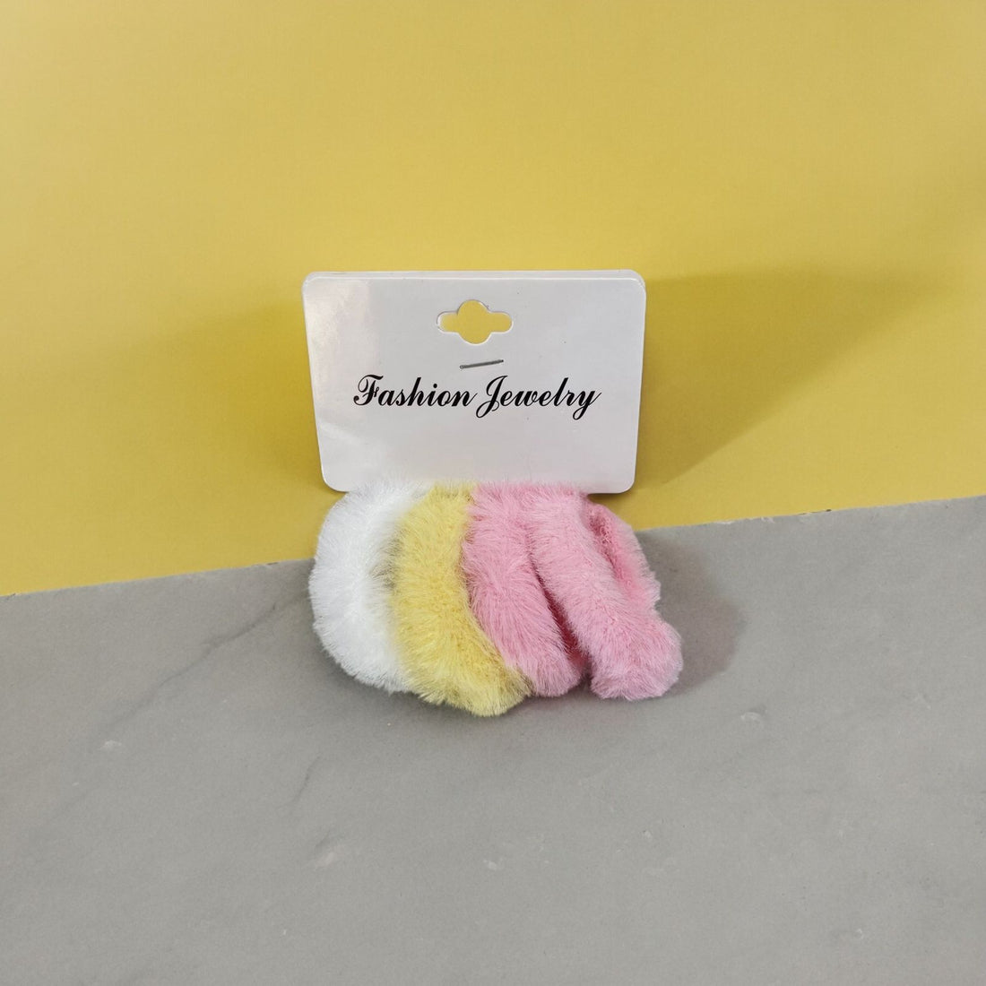 Fuzzy hair ties 4 pcs - view 2