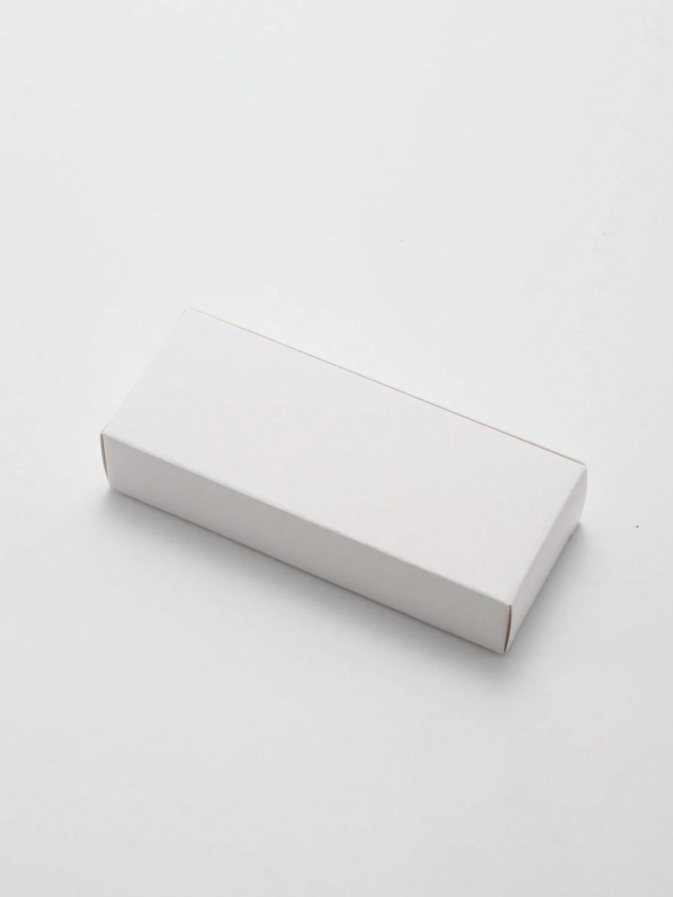 White rectangular box on a light gray background
