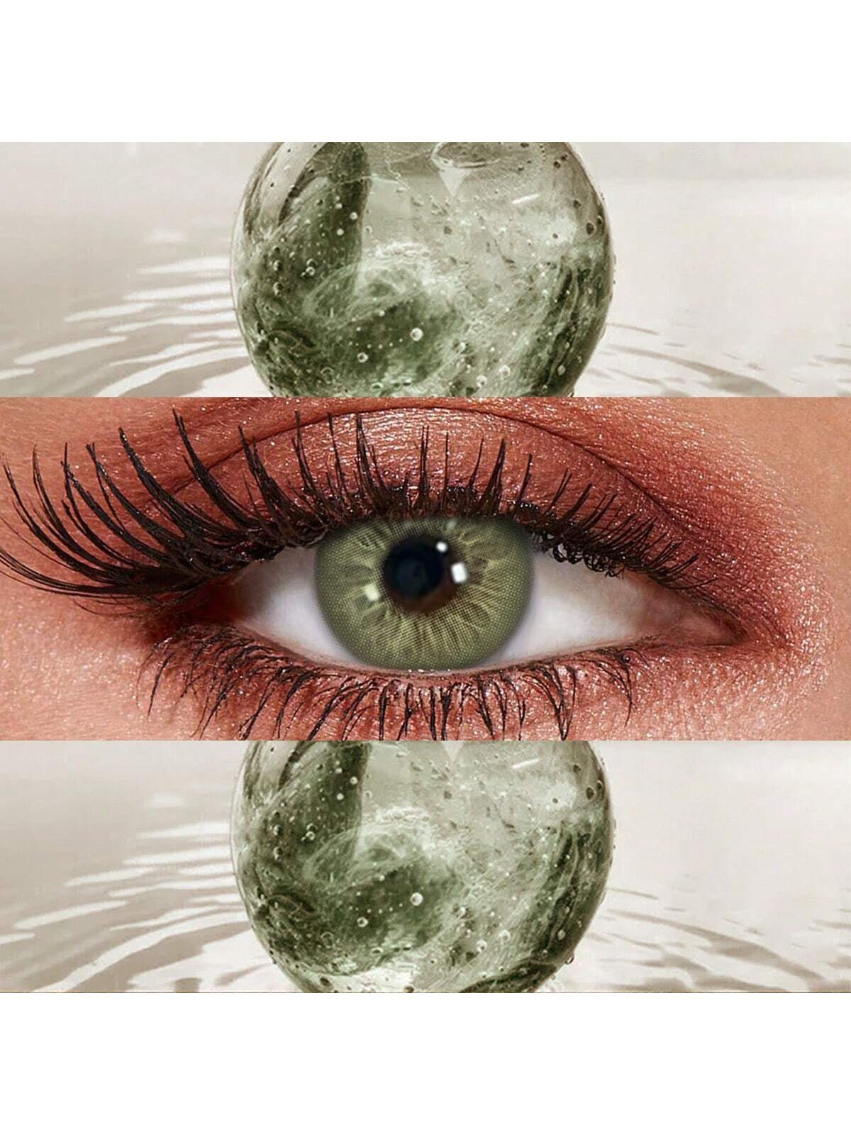 Lalens Lalens New Arrival 1 Pair2 Pieces Of Small Pupil Unspoken Natural Oliver Colored Contact Lenses