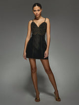 SHEIN DRESS MISSGUIDED Denim Mini Dress Butterfly Bodice