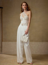 MOTF PREMIUM FAUX PEARL ONE SHOULDER TOP