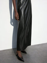 SHEIN Maija Women's Solid Metal Eyelet Sexy Spaghetti Strap Dress