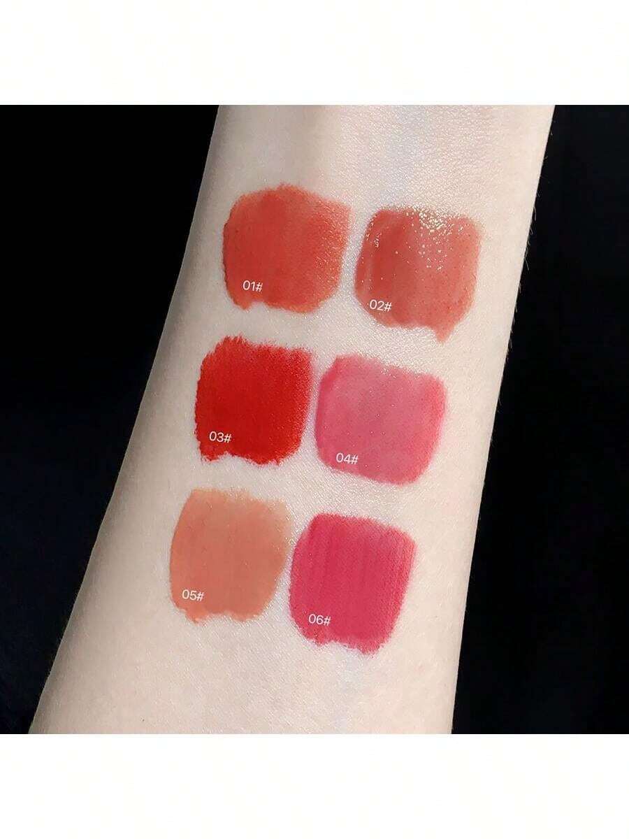 SHEIN Mirror Lip Gloss Set, 6pcs Long Lasting Plumping Liquid Lipstick Kit