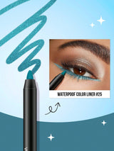 SHEIN Misslyn Waterproof Color Liner Long-Lasting, Smooth And Creamy Texture Eyeliner In Trendy Colors From Matte To Shimmer And Glitter Creates Bold & Defined Lines, Smudge Proof, Water Proof