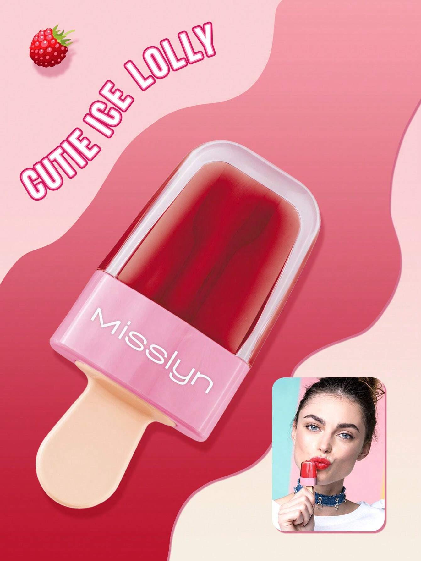 SHEIN Misslyn LOLLY ICE LIP GLOSS,Non-Sticky Lip Gloss, Moisturizing, Shiny And Vegan Lip Gloss