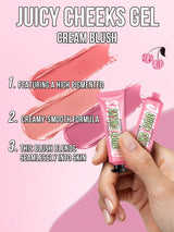 SHEIN Misslyn Juicy Cheek Cream Shimmer Non-Greasy Highly Pigmented Lightweight Breathable Easy to Apply Sheer