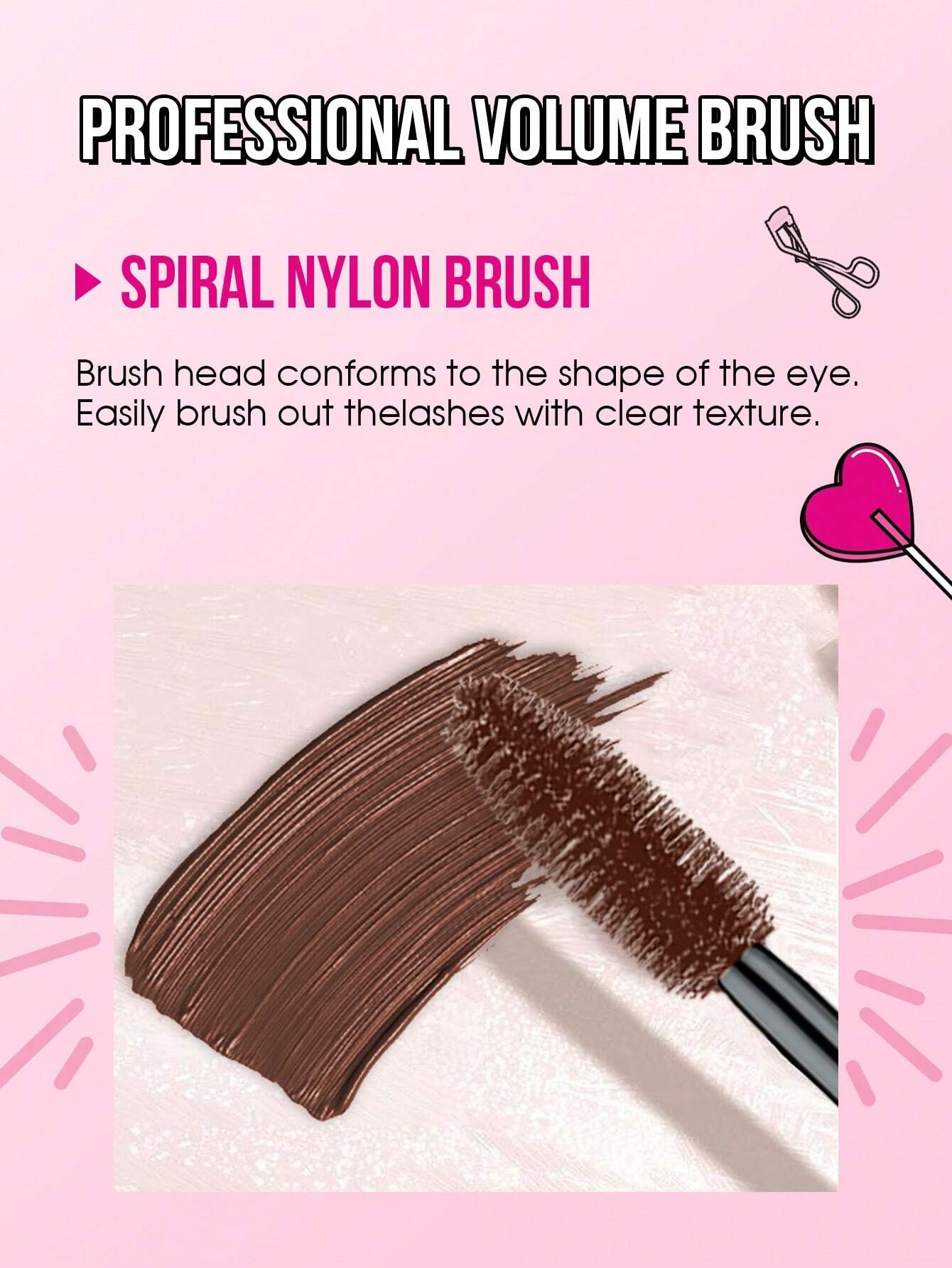 SHEIN Misslyn Intense Volume Mascara, Intense Volume Up, Quick Drying, Long Lasting, Dramatic Volume