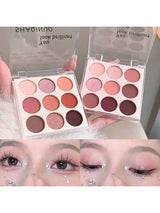 SHEIN SHAQINUO 9 Color Eyeshadow Palette, Earthy Tone Eyeshadows, Matte & Shimmer Textures, Easy To Apply