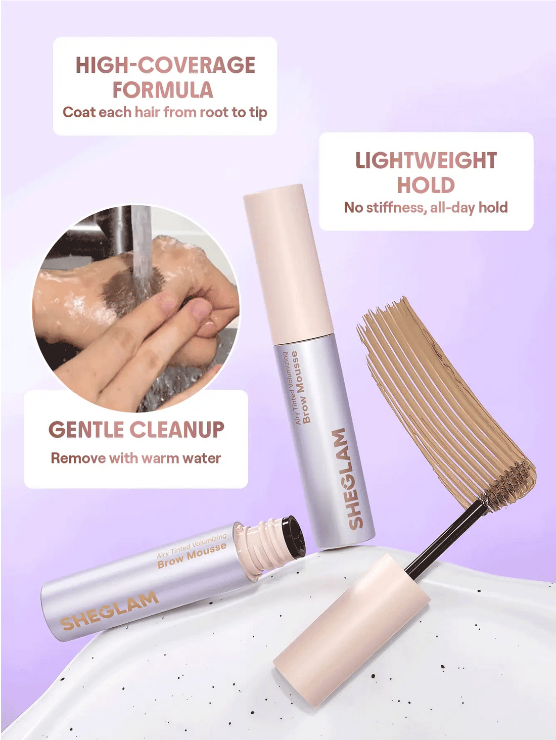 SHEGLAM Airy Tinted Volumizing Brow Mousse-Auburn - view 3