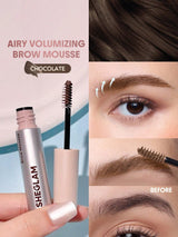 SHEGLAM Airy Tinted Volumizing Brow Mousse-Chocolate