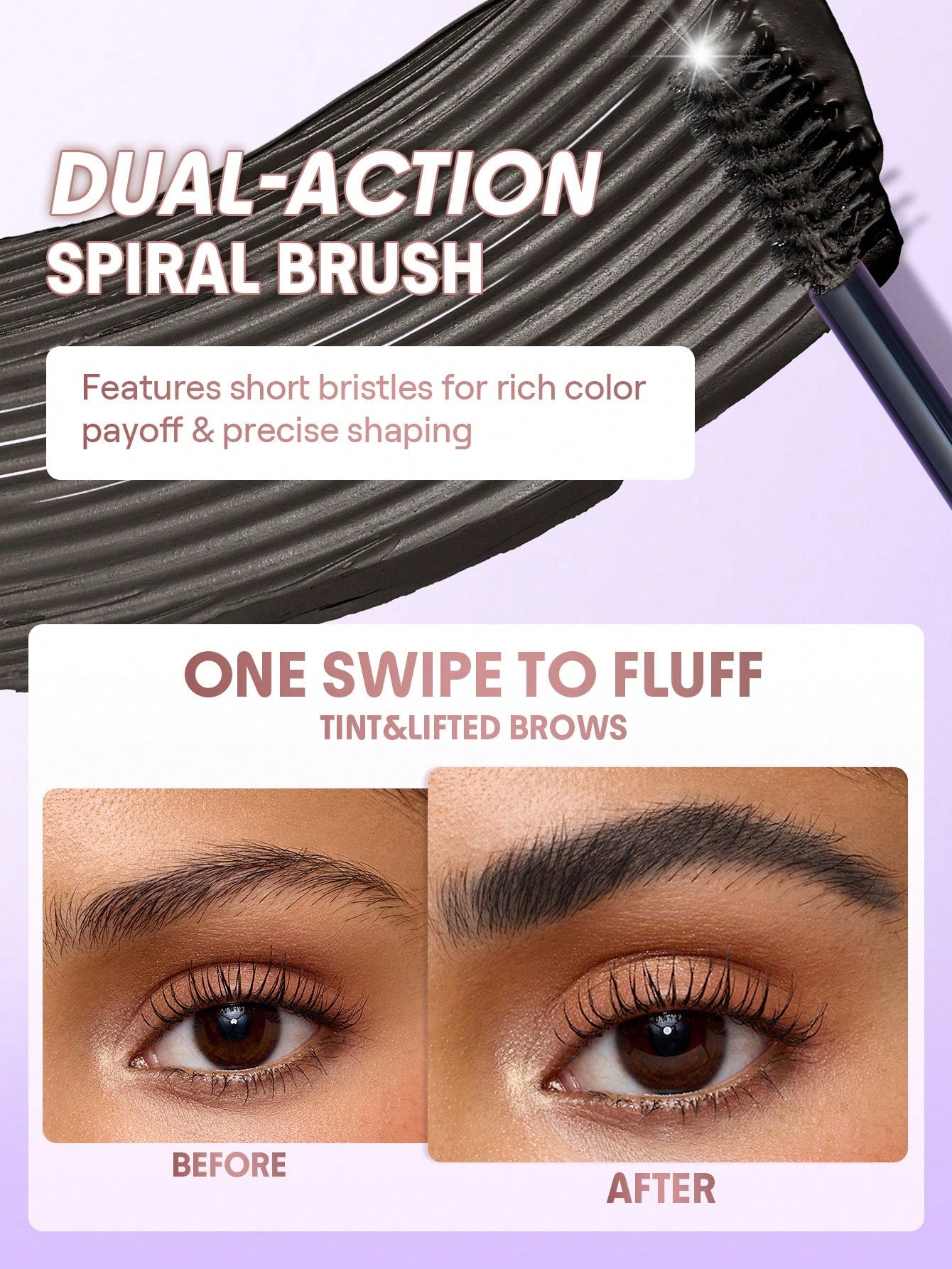 SHEGLAM Airy Tinted Volumizing Brow Mousse-Ebony